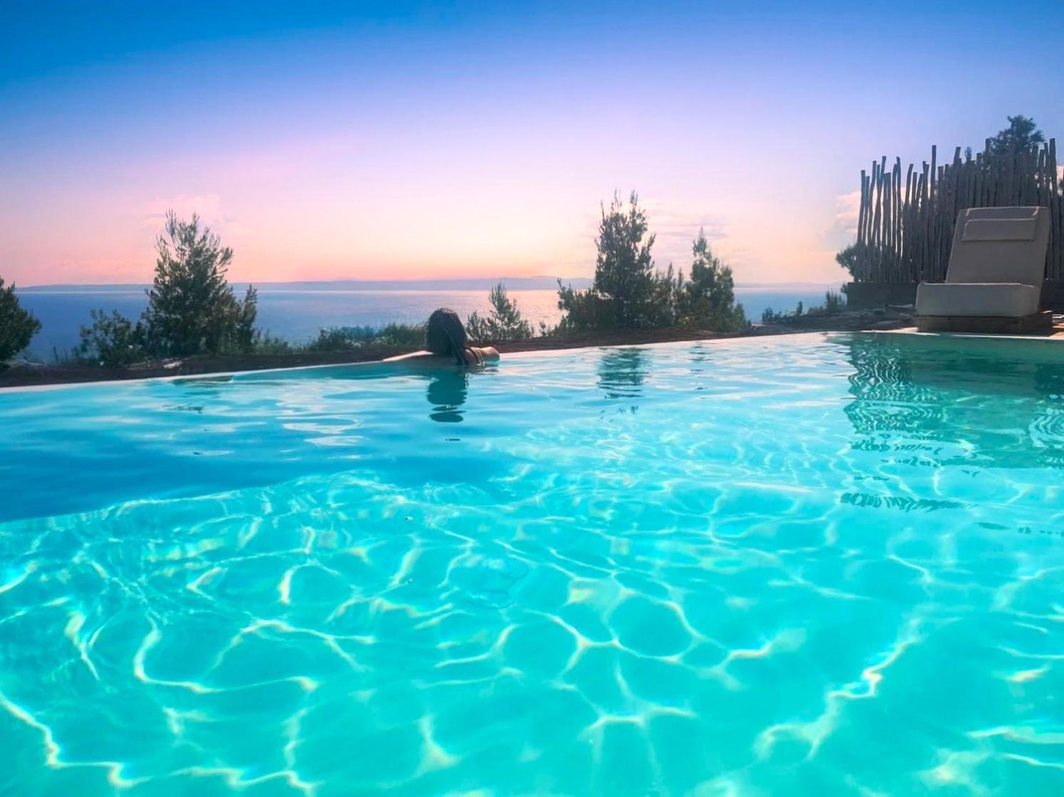 Blue Dream Afytos Aparthotel Buitenkant foto